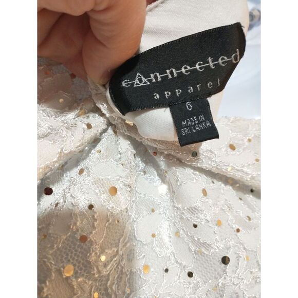 Beautiful connected apparel faux wrap dress 6 - Picture 5 of 9